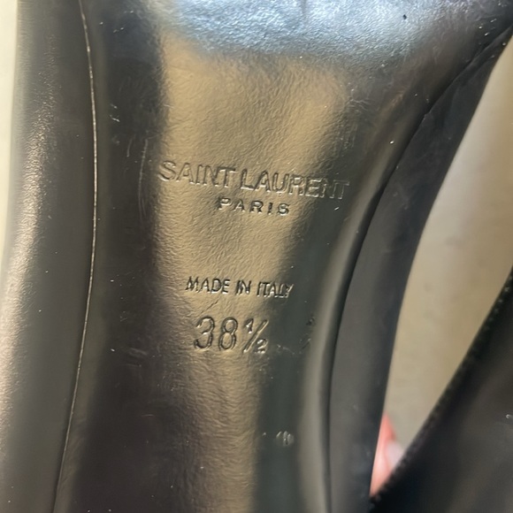 Saint Laurent Classic Black Leather Heels - Picture 8 of 9